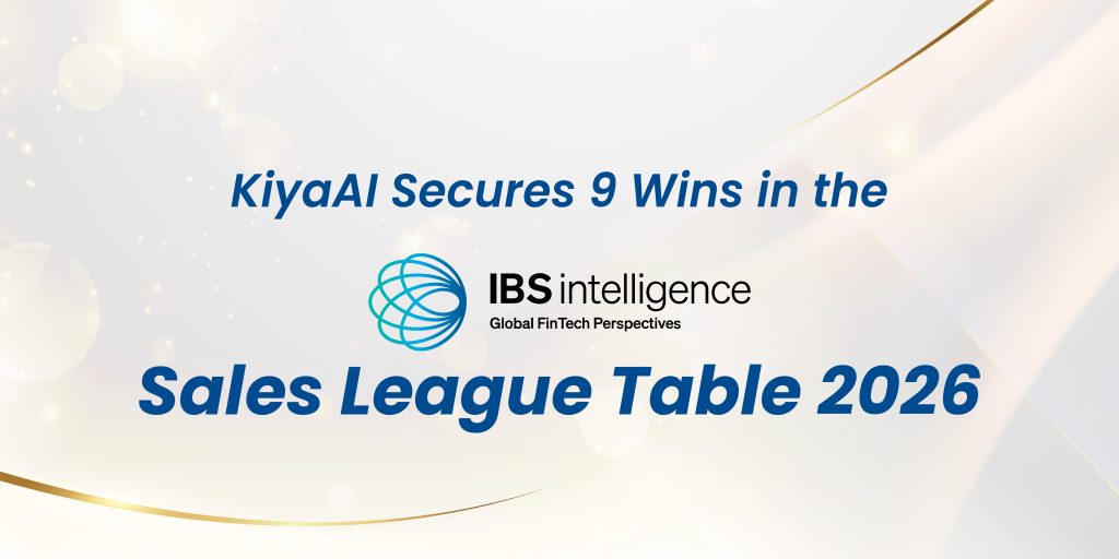 KiyaAI Secures 9 Wins in the IBSi Sales League Table 2026, Ranked #1 in India for Compliance, Digital Banking and Payments